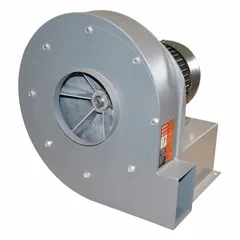 This direct-drive blower includes a drive pack and delivers 282 cfm at 4 inches static pressure. Powered by a 3/4 hp totally enclosed motor, it is suited for industrial ventilation, material handling, and dust collection applications where air must be moved through ductwork or against moderate resistance. The unit is not rated for spark-resistant construction.