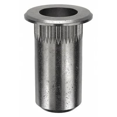 AVK Mur Keling: Ukuran Ulir #10-24, Panjang Keseluruhan 39/64 in, Diameter Sisipan 19/64 in - Twist-Resistant Rivet Nuts