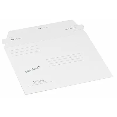 QUALITY PARK Media Mailers: 6 in x 8 5/8 in, 6 in x 8 5/8 in, 0.02 in Material Thick - CD, DVD & Media Self-Sealing Chipboard Mailers