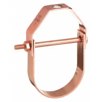 Clevis Hanger: Copper-Plated Steel, For 4 in Pipe, For 3/8 in Threaded Rod, 400 lb Load Capacity (MPN 0560406639)