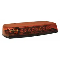 This ECCO 5597 Reflex Series Mini Light Bar is an LED warning light with SAE J845 Class 1 certification. It features 18 selectable flash patterns and is mounted via bolts. Electrical connection is made through blunt cut wires. Typical applications include emergency and warning vehicle lighting for police, fire, and utility vehicles