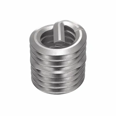HELI-COIL Sisipan Heliks: Gaya Tang Bertangkai, Bebas Berputar, Ukuran Ulir M6-1.00, Polos - Free-Running Tanged Helical Inserts