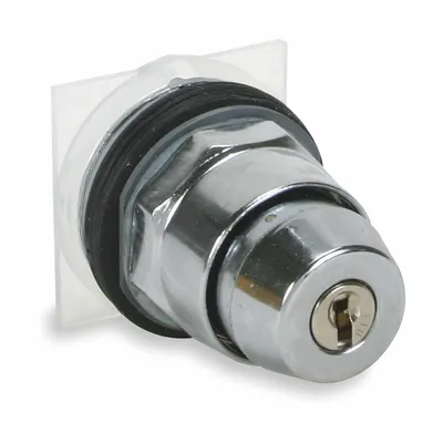 SCHNEIDER Sakelar Pemilih Berkunci: 3 Posisi, Ukuran Pemasangan Panel 30 mm - Panel-Mounted Key Switches without Contacts