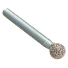General purpose mounted point for deburring and finishing on carbon steel. Features 60 grit aluminum oxide abrasive in a B123 shape. Suitable for contour work and cleaning weld beads in metal fabrication and maintenance applications.