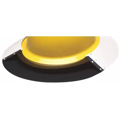 Visor BULLARD: Putih, Lensa ABS/Tritan, Over-the-Hat dengan Pinggiran Lebar - Hard Hat Visors