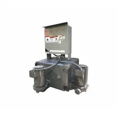This duplex condensate return pump system from HOFFMAN is designed to collect and return condensate from steam heating systems to the boiler. It features a 1 1/2 hp motor, 230/460V AC power, a 36-gallon cast iron tank, and a maximum head of 80 ft with FNPT connections. Suitable for commercial and industrial steam applications.
