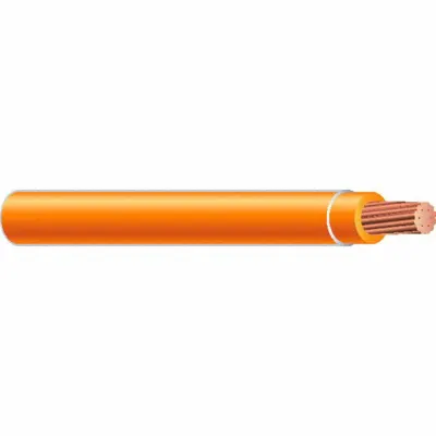 Kabel Bangunan SOUTHWIRE: Tembaga, 8 AWG, 1 Konduktor, Terdampar, Oranye, 1.000 ft Pjg - Copper THHN/THWN-2 Building Wires