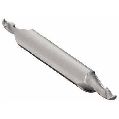 CLEVELAND Pemotong Akhir Persegi: Karbida, Ujung Ganda, 2 Alur, Diameter Pemotong 3/32", Panjang Pemotongan 3/16" - Double-End Carbide Square End Mills for Aluminum