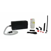 This corded handheld vacuum from ATRIX has a 1-gallon capacity and operates at a sound level of 73 dB. Weighing 12 lb, it is suited for cleaning tasks in environments where low noise and portability are required. The unit is powered by a corded electrical source and does not include a battery