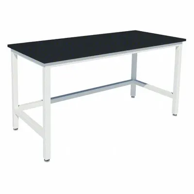 INSTOCK Meja Tugas Berat: 24 in Lebar Keseluruhan, 36 in Tinggi Keseluruhan, 4 ft Panjang Keseluruhan, Epoxy - Fixed-Height Epoxy Surfaced Lab Tables