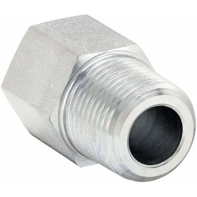 PARKER Pipa Logam Lurus: Lurus, Baja, 3/8 in x 3/4 in - Hydraulic Threaded Extreme-Pressure Pipe Fittings
