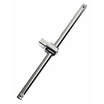 PROTO Batang Geser: 1/2 in Penggerak, 12 3/4 in Panjang, Genggaman Halus, Baja Paduan - Sliding T-Style Breaker Bars