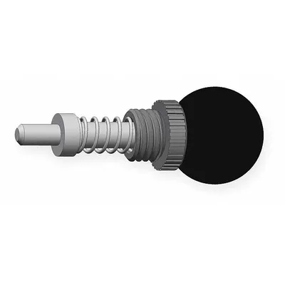 INNOVATIVE COMPONENTS Plunger Pegas Tarik yang Dapat Ditarik dengan Dudukan Las: Kenop Bola, 0.313 in Lebar Plunger - Nonlocking Ball-Knob Weld-Mount Indexing Plungers
