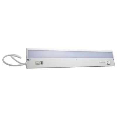 Pencahayaan Bawah Kabinet LED: 22 in Pjg, 726 lm, 4000K, 11.1 W, Plug-In, Putih - Linear LED Under-Cabinet Light Fixtures