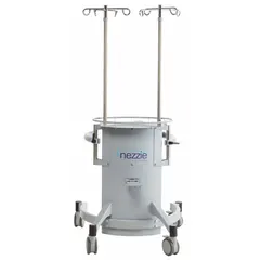 The BLICKMAN NZ9100 is a stainless steel cart IV pole with four hooks, designed for use in clinical environments to support patient mobility. It provides a mobile solution for hanging IV bags and medical equipment during treatment.