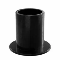 OILITE Flanged Sleeve Bearing: PEEK, 5/16 in Bore, 3/8 in OD, 1/2 in Overall Lg, Black, 10 PK (MPN PF-0506-04B)