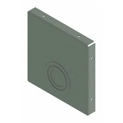 Pelat Penutup Saluran Kabel HOFFMAN: Lebar 10 in, Tinggi 10 in, Ketebalan 14 ga, 1, Dengan Knockout - End Caps for Indoor Wireways