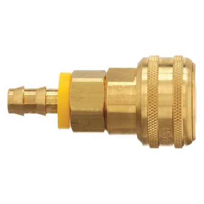 PARKER Kopling Selang Quick Connect: Ukuran Badan 3/8 in, Ukuran Fitting Selang 3/8 in - Industrial Interchange Brass Quick-Connect Air Coupling Bodies