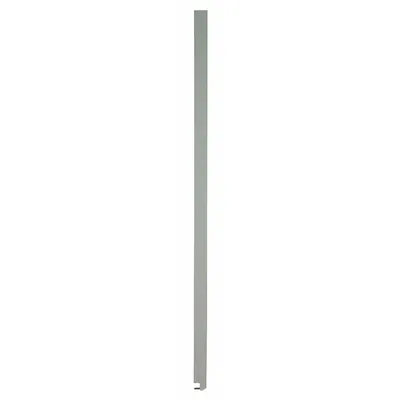 ASI GLOBAL PARTITIONS Kolom Partisi: Polimer Plastik, Kerikil, Abu-abu, 82 in Tinggi, 10 in Lebar - Pilasters for Bathroom Partitions