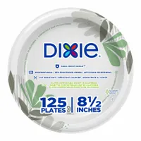 DIXIE Disposable Paper Plate: Multi, Medium-Wt, 8 1/2 in Disposable Plate Size, 500 PK (MPN UX9WS)