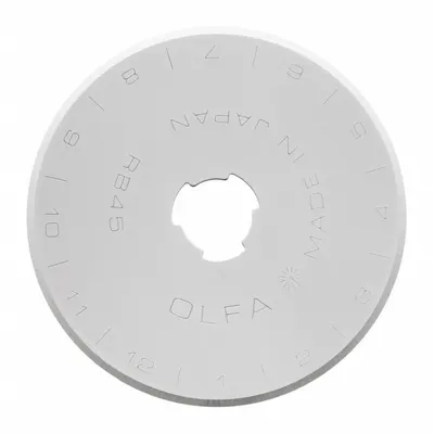 OLFA Pisau Pemotong Rotary: Lurus, Diameter Pisau 45 mm, Tungsten, Ketebalan Pisau 0,3 mm - Rotary Cutter Blades