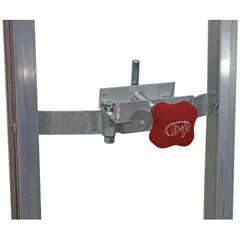 Keg hook designed for use with B & P Manufacturing equipment. Fits manufacturer model number A12E-B5-CA2-D15-E1L-E9. Used in material handling applications for lifting, moving, or securing kegs.