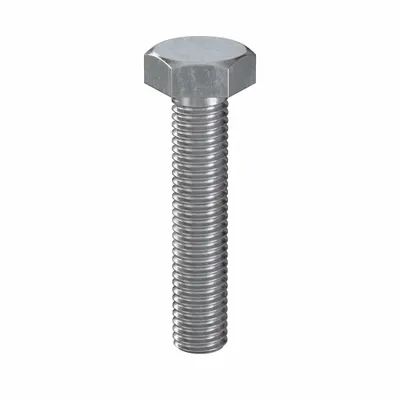 LINDSTROM Sekrup Kepala Heksagonal: Baja, Kelas 8.8, Dilapisi Seng, M10, Metrik, Panjang 50 mm - Class 8.8 Steel Hex Head Cap Screws