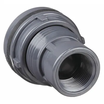 SPEARS Bulkhead Tank Fitting: Badan PVC, Berulir Dalam Female NPT 1 1/4 in - PVC Through-Wall Fittings