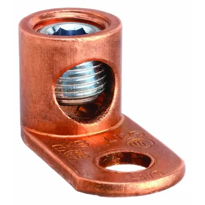 BLACKBURN Konektor Kawat: 8 AWG – 1/0 AWG Ukuran Kawat, 21/64 in Ukuran Stud - Straight Mechanical Lugs