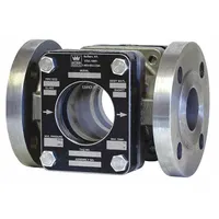ARCHON INDUSTRIES, INC. Single Wall Sight Flow Indicator: Plain, Stainless Steel, 1 in Flange, PTFE (MPN AKF-FP010AC07A)