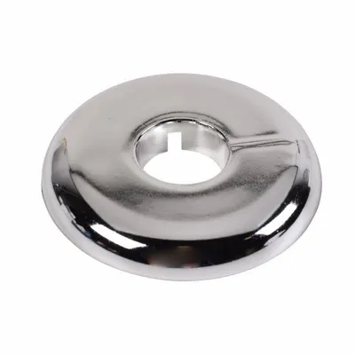DEARBORN BRASS Flange Belah: Plastik, Berlapis Krom, 1 in Ukuran Pipa yang Cocok - Split-Flange Escutcheons