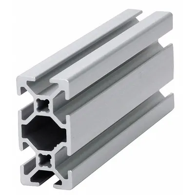 80/20 Sistem Rangka T-Slot: Persegi Panjang, Seri 20, Halus, Ganda, Panjang Nom 3 m - Rectangular Smooth Metric Profiles