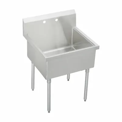 JUST MANUFACTURING Bak Cuci Piring: 1 Bak, Tinggi Keseluruhan 44 in, Panjang Keseluruhan 39 in - One-Bowl Freestanding Kitchen & Bar Sinks without Faucets