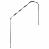 SPECTRUM Stair Rail: 18 in Setback, Dia 1.9 in, 0.065 in Thick, Fixed Legs, 58 in Ht, 48 in Wd, 304L (MPN 35009-48-.065)