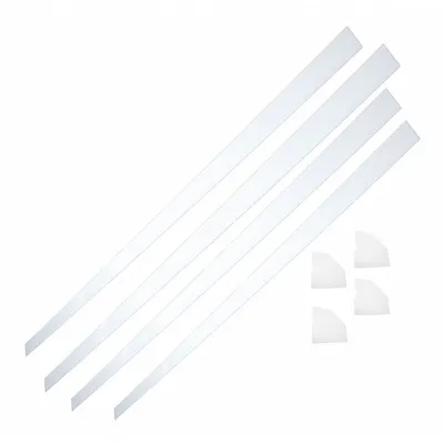 Kit Pemasangan Cermin MIRREDGE: Tinggi Keseluruhan 1 1/2 in, Lebar Keseluruhan 60 in - Mirror Framing & LED Shelf Parts