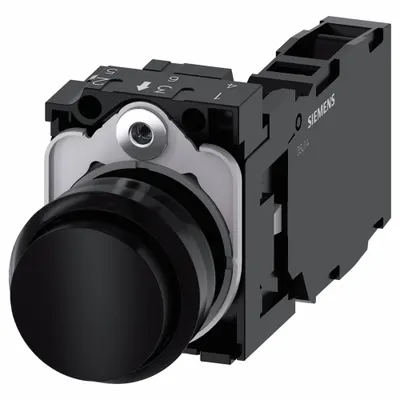 Siemens Operator Tombol Tekan Diperpanjang: Tidak Bercahaya, Profil Diperpanjang, Non-Logam - Extended-Length Push Buttons