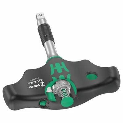 WERA Obeng Ratchet: Ujung Persegi, Ukuran Ujung 1/4 in, 1 Ujung, 1/4 in, Panjang Keseluruhan 110 mm - General Purpose Multi-Bit Screwdrivers