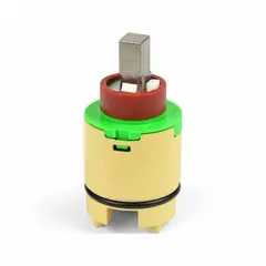 This ceramic disc cartridge is designed for use with hot and cold water in ZURN AquaSpec® series faucets. It includes the body and is constructed of ceramic material. Suitable for replacement in commercial or industrial plumbing applications requiring water temperature mixing.