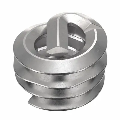 HELI-COIL Sisipan Heliks: Gaya Tang Bertangkai, Bebas Berputar, Ukuran Ulir #6-32, Polos - Free-Running Tanged Helical Inserts