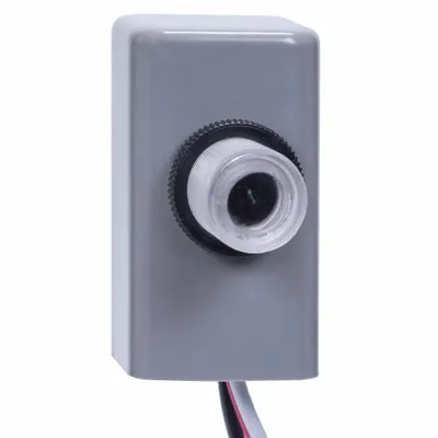 Fotokontrol INTERMATIC: Pemasangan Fotokel Flush In-Post, 3/8 in Diameter Batang, SPST - Flush-Mounted Photocells