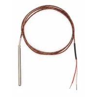 TEMPCO Thermocouple Probe: 32°F to 900°F /0°C to 482°C, Type K, 6 in Probe Lg, Rounded Tip (MPN TTW00181)