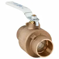 This APOLLO manual two-way ball valve is constructed of brass/bronze with a straight pattern and sweat x sweat connections. The two-piece body and lever handle allow for reliable flow control in plumbing, HVAC, and process piping systems
