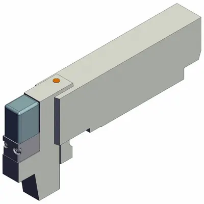 Katup Solenoida SMC: Solenoida Tunggal, Lima-Arah / Dua-Posisi, Laju Aliran Maks 20.57 scfm - SMC VQC Series Directional Control Valves