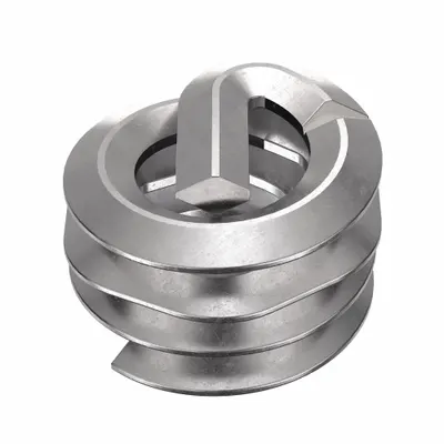HELI-COIL Sisipan Heliks: Gaya Tang Tanpa Tang, Pengunci Sekrup, Ukuran Ulir #6-32 - Screw-Locking Tangless Helical Inserts