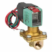 This 2-way/2-position normally open solenoid valve has a 1/2 in pipe size and operates on 24 to 120V AC/DC. The watertight enclosure allows use in outdoor or washdown environments. It is suitable for controlling the flow of liquids or gases in industrial systems