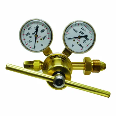 UNIWELD Regulator Spec 1-Stage Nit CGA580: Satu Tahap, Inlet CGA 580 - High-Pressure Air & Inert Gas Regulators