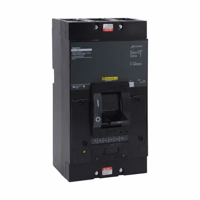 PEMUTUS SIRKUIT CETAKAN SQUARE D: 400 A Amps, 22kA pada 600V AC, Dapat Disesuaikan, Line/Load Lug - H-Frame Square D Molded Case Circuit Breakers