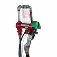 FILL-RITE Electric Drum Pump: 12 V DC, 1/4 hp HP, 20 gpm Max. Flow Rate, Pump with Hose & Nozzle (MPN FR4220HDSFQ)