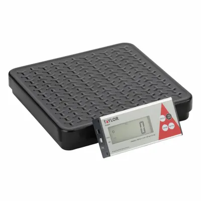 TAYLOR Timbangan Bangku Industri: 12 in x 12 1/4 in, Tidak Tahan IP, Remote Berkabel - Bench Scales with Remote Indicator