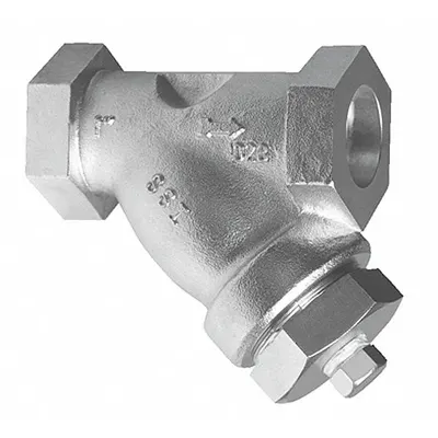 SSI Saringan Y: 3/4 in, NPT, Berlubang, Ukuran Saringan 0.0313 in, Baja Karbon - Carbon Steel Y Strainers